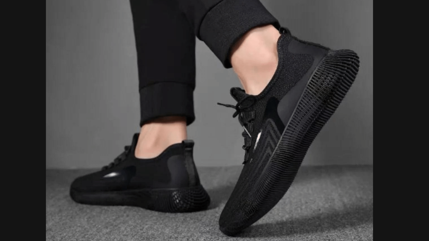 Black sneakers